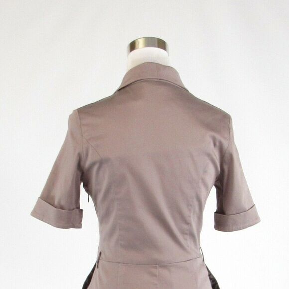 Taupe REISS wrap dress 6 - Picture 8 of 8